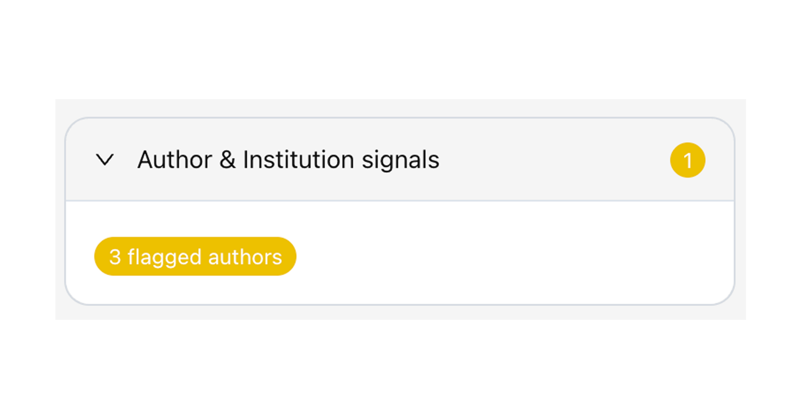New in Signals: enhanced author publication history checks